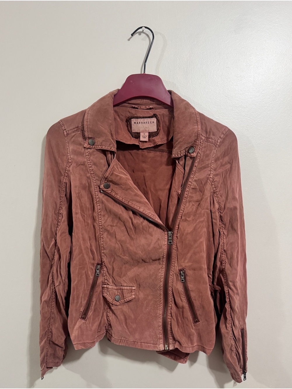 Marrakech Anthropologie Moto Jacket XS  Boho Y2K Hot Girl Elevated Basics